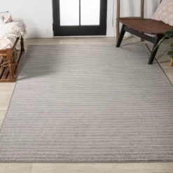 JONATHAN Y Aarhus Minimalist Scandi Striped Indoor Area Rug