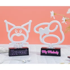 Silver Buffalo Sanrio Kuromi Silhouette 7-Inch LED Neon Mood Light -Interior furniture GUEST 3f8d1cdd c77c 4abd 9dce 895de500ced3
