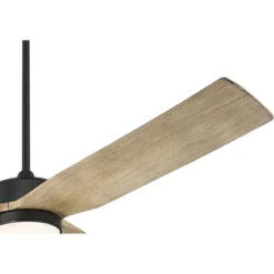 Casa Vieja 60" Montage Farmhouse Rustic Indoor Outdoor Ceiling Fan 3 Blade LED Light Remote Control Matte Black Finish Bedroom Patio Damp Rated -Interior furniture GUEST 4009d83a a926 4a98 87fd d6f532e97cfa