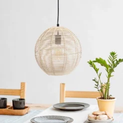 Ball Shaped Rattan Pendant Light Beige - Lalia Home 11 Ball Shaped Rattan Pendant Light Beige - Lalia Home -Interior furniture GUEST 408ca949 6dfa 41a9 8173 adec7ec0ab16