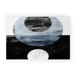 Galleryj9 Circles Black And White Geometric Mid Century Modern Abstract Welcome Mat - Society6 -Interior furniture GUEST 418093c6 751d 46b3 8373 7ff28880367c