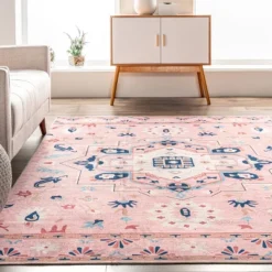 NuLOOM Roxanna Machine Washable Boho Floral Area Rug -Interior furniture GUEST 41fc28f1 4110 469d ad74 7b7c1078ec06