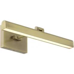 Possini Euro Design Henry 17" High Modern Picture Wall Lamp Light Fixture Mount Living Room Indoor Hallway Entry-way LED Hardwired Gold Antique Brass -Interior furniture GUEST 43848625 1d72 4dcf b159 12b4a20f931d