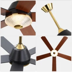 Bella Depot 52" Modern Ceiling Fan With Dimmable LED Light And Remote Control 6-speed Reversible Fan -Interior furniture GUEST 45c9ef53 c01c 4524 bb06 5e3181a7bc27
