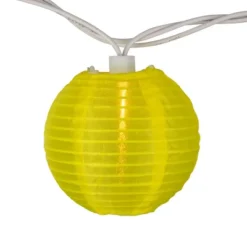 Northlight Round Lantern Indoor Outdoor Patio String Light Set - 7.25' White Wire - 10ct -Interior furniture GUEST 462fcb2a 890a 4efe af89 b74df7bfcd52