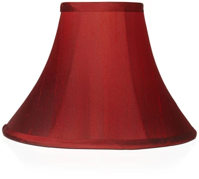 Springcrest Collection Set Of 2 Bell Lamp Shades Deep Red Small 5" Top X 12" Bottom X 9" Slant X 8.5" High Spider Replacement Harp And Finial Fitting 4 Springcrest Collection Set Of 2 Bell Lamp Shades Deep Red Small 5" Top X 12" Bottom X 9" Slant X 8.5" High Spider Replacement Harp And Finial Fitting - Image 2