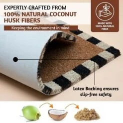 Folkulture Door Mat | (16 X 28) Welcome Matt Or Checkered Doormat For Home Entrance | Durable & Anti Slip Coir Mats (Home-Sweet-Home) -Interior furniture GUEST 49a2dded 30d4 44b6 a86f 2b3e402fcfb8