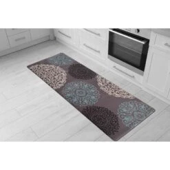 World Rug Gallery Contemporary Modern Floral Anti Fatigue Standing Mat -Interior furniture GUEST 4a1972e5 7796 47aa 805b aaa206676127