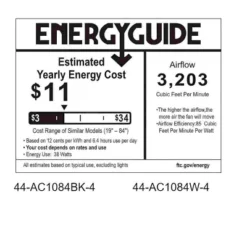 44"Wx44"D 3-speed Fan With 3-Color Led Light,Indoor Ceiling Fan With Remote Control And 4 Blades -The Pop Home -Interior furniture GUEST 4a982161 a6eb 4999 b137 4206c3fb4084