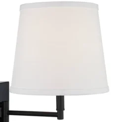 360 Lighting Lanett Modern Swing Arm Wall Lamps Set Of 2 Black Plug-in Light Fixture With USB Charging Port White Lamp Shade For Bedroom Living Room -Interior furniture GUEST 4af2d0ab df47 4692 9718 401eb470ffa7