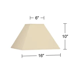 Springcrest Set Of 2 Square Lamp Shades Neutral Beige Medium 6" Top X 16" Bottom X 10" High Spider Replacement Harp Finial Fitting 15 Springcrest Set Of 2 Square Lamp Shades Neutral Beige Medium 6" Top X 16" Bottom X 10" High Spider Replacement Harp Finial Fitting -Interior furniture GUEST 4e7aa8c2 2e5a 4ccd a5b7 6285b1bc2a3d