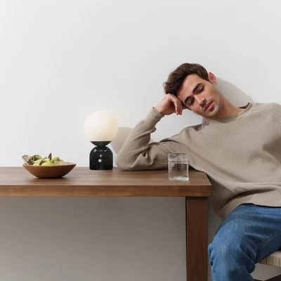 Brightech Mila Modern Dimmable (Includes LED Light Bulb) Desk Table Lamp Black Marble 4 Brightech Mila Modern Dimmable (Includes LED Light Bulb) Desk Table Lamp Black Marble - Image 2