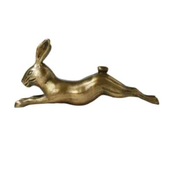Storied Home Decorative Embossed Aluminum Rabbit, Antique Brass -Interior furniture GUEST 533131bf 628e 471b 8c12 7a2f950ac841