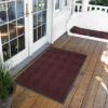2'x3' Solid Diamond Doormat Burgundy/Black - HomeTrax -Interior furniture GUEST 53553b13 bbad 4a0f 83d3 bcb2db8bf4b9