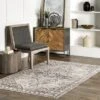 NuLOOM Eira Medallion Stain-Resistant Machine Washable Area Rug