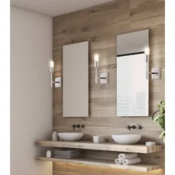 11.7" Metal Turing Wall Sconce (Includes Energy Efficient Light Bulb) Silver - JONATHAN Y: ETL Listed, Modern Design, Hardwired