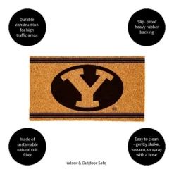 Evergreen Brigham Young University Logo Turf Mat, Brown- 28 X 16 Inches Indoor Outdoor Doormat -Interior furniture GUEST 56c6d4d3 1166 45f7 80e9 c6ff01c93165