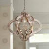 Possini Euro Design Ornament Aged Silver Gold Bronze Chandelier 23 1/4" Wide Industrial 6-Light Fixture For Dining Room Foyer Kitchen Island Entryway -Interior furniture GUEST 56eddafb 209d 43f9 8c09 b7fb05a65b43