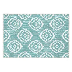 Sussexhome Flower Collection Cotton Heavy Duty Low Pile Area Rug , 2' X 3' -Interior furniture GUEST 5704f962 4d1f 46da b50d 9a755d5fc731
