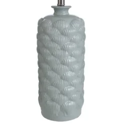 Round Textured Ceramic Table Lamp Light Blue - StyleCraft -Interior furniture GUEST 588fc34e df17 4aca a4fd 3c64a6fc08d3