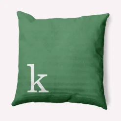 16"x16" Modern Monogram 'k' Square Throw Pillow - E By Design -Interior furniture GUEST 5923fb83 b997 41a5 b0dd 07ee61d65422