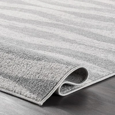 Nuloom Tristan Geometric 5x8 Area Rug For Living Room Bedroom Dining Room Kitchen, Grey/Off White 5 Nuloom Tristan Geometric 5x8 Area Rug For Living Room Bedroom Dining Room Kitchen, Grey/Off White - Image 3