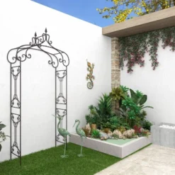 Set Of 2 Iron 47" Coastal Crane Garden Sculpture Green - Olivia & May: Heron Figure, Metal Wire Outdoor Decor -Interior furniture GUEST 594b16da f091 4926 85a3 5888bbc246fc