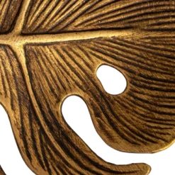 Storied Home Antique Monstera Leaf Elegance, Gold -Interior furniture GUEST 5a52f8b6 dbd8 4130 96b2 ed85d61e6ed4