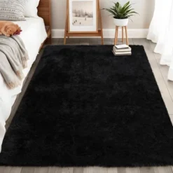 4x6 Ultra Soft Plush Carpet ¨C Navy Blue Fluffy Washable Area Rug ¨C Non-Slip Kids Room Rug Cozy Throw For Boys Girls Dorm Decor -Interior furniture GUEST 5aa079b0 4d75 4b81 b3c2 e28a0bd4d310