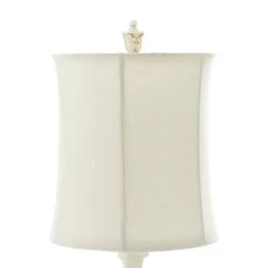 Polystone Buffet Lamp With Drum Shade White - Olivia & May -Interior furniture GUEST 5ac1b3bf af43 43b9 b0fd ecef1b491367