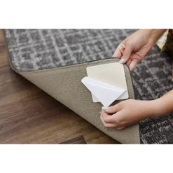 Mohawk 4pk Adhesive Non Slip Gripper Corner Tabs Rug Pads Ivory -Interior furniture GUEST 5b6a229d c085 4ba3 a3c7 53229163782f