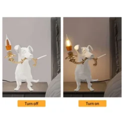 YIYIBYUS Modern Resin Engraved Puppy Dog Table Lamp, Animal Desk Lamp -Interior furniture GUEST 5c740b59 7817 40cb 8617 ab4a5c09eca5