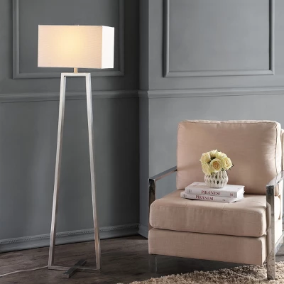 Lyell Floor Lamp - LIT4303 - Pewter - Safavieh 5 Lyell Floor Lamp - LIT4303 - Pewter - Safavieh - Image 3