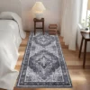Machine Washable Area Rugs For Living Room Boho Vintage Soft Non-Slip Low Pile Distressed Carpet -Interior furniture GUEST 61407994 09c3 4328 a52c 3cdc58264a7b