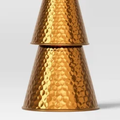 14.25" Hammered Metal Cone Christmas Tree Sculpture - Wondershop™ Gold -Interior furniture GUEST 61e7ba61 efa8 4cf9 b4c5 d06bcef68faf