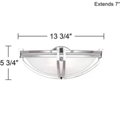 Possini Euro Design Solara Modern Wall Light Sconce Brushed Nickel 13 3/4" Fixture Marbleized Glass For Bedroom Bathroom Vanity Reading Living Room -Interior furniture GUEST 62d0b289 4640 4d48 8c2e e95a12d10dd0