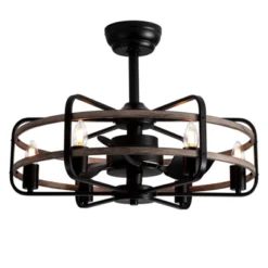 Ludomide Vintage 25" Black Caged Chandelier Ceiling Fan With Lights And Remote For Bedroom 23 Ludomide Vintage 25" Black Caged Chandelier Ceiling Fan With Lights And Remote For Bedroom -Interior furniture GUEST 633b3840 31d4 403e b72b f3f2a2c6f510