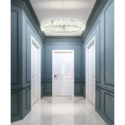 15.75" Metal/Crystal Adjustable Reese Pendant (Includes Energy Efficient Light Bulb) Chrome - JONATHAN Y -Interior furniture GUEST 6461a2a2 3289 4319 96df 78538d535a90