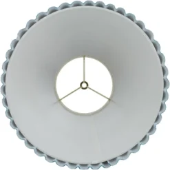 Springcrest 7" Top X 15" Bottom X 10" High X 10 3/4" Slant Lamp Shade Replacement Medium Green Empire Round Velvet Arc Pleated Spider Harp Finial -Interior furniture GUEST 68e3f305 75c4 47f9 aaa2 64a8fb96e298