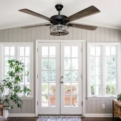 52" Oil Rubbed Bronze Wi-Fi Smart Lighted Ceiling Fan - River Of Goods: Remote & Reversible Blades -Interior furniture GUEST 69b82d1f 825a 44c1 a9f7 76c820d31b61