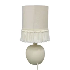 Small Table Lamp With Fringe Shade Off-White (Includes LED Light Bulb) - Opalhouse™ Designed With Jungalow™ -Interior furniture GUEST 6a5a28fb 40e2 4ccf aad5 699d151bc234