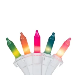 Northlight Mini Pastel Christmas Light Set - Multicolor - 20' White Wire - 100ct