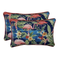 Flamingo 2pc Rectangular Outdoor Throw Pillow Set Blue - Pillow Perfect 8 Flamingo 2pc Rectangular Outdoor Throw Pillow Set Blue - Pillow Perfect -Interior furniture GUEST 6afc9557 1268 4b3f b590 82f4446aa9fc