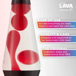 LAVA 14.5" Scarlet Soundwave Novelty Table Lamp -Interior furniture GUEST 6cdaf13e 4b06 4a78 a0e5 1ed8a0ad887c