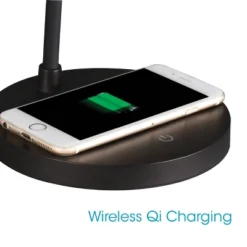 Shine Desk Lamp Wireless Charging (Includes LED Light Bulb) Black - OttLite -Interior furniture GUEST 6d0c53b1 ff20 4813 95b5 5d2c44110a9a