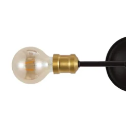 13.25" 2-Light Jaxon Industrial Farmhouse Iron LED Vanity Oil Rubbed Bronze/Brass Gold - JONATHAN Y: Wall Sconce, UL Listed -Interior furniture GUEST 6d813a3d df95 4e0e 99d2 89ab0bafc0cc