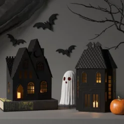 10" Large Metal House Decorative Sculpture - Hyde And EEK! Boutique™ Black