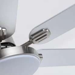 Parrot Uncle 60" Modern Nickel LED Ceiling Fan With Light And Remote -Interior furniture GUEST 6e160152 141f 45b6 9b58 bd48e5e14cf3