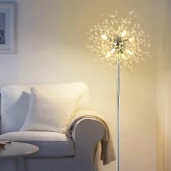 Crystal Floor Lamp For Bedroom, Floor Lamp For Living Room,Standing Lamp,Modern Floor Lamp For Room Decor, 32 Firework Crystal Harnesses Included -Interior furniture GUEST 6e31bb45 2278 4f7f bf50 8ddf97d85567