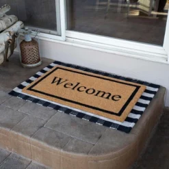 BirdRock Home Layered Welcome Mat With Vinyl Backing For Door Entryway 24 X 36 -Interior furniture GUEST 6e63f06a 166d 4f34 9911 6d9707567f1f